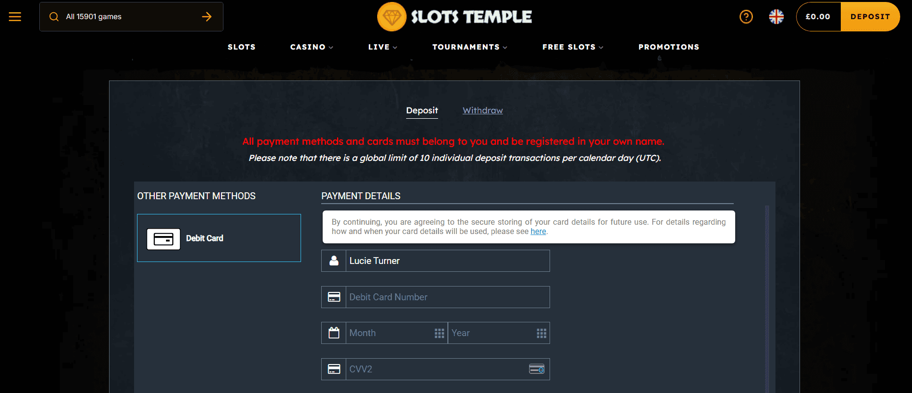 Once verified, you go directly into the cashier area
