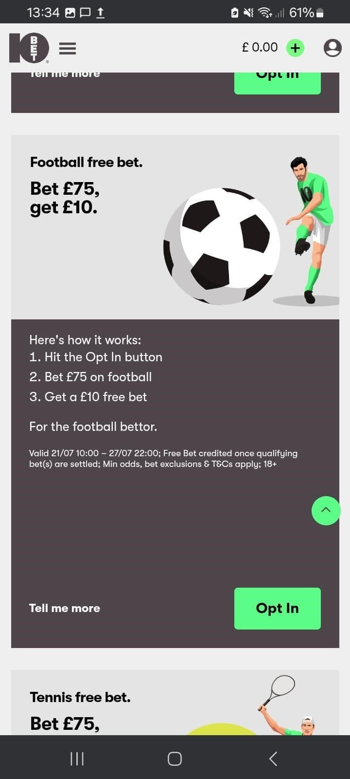 Ongoing Promotions at 10bet