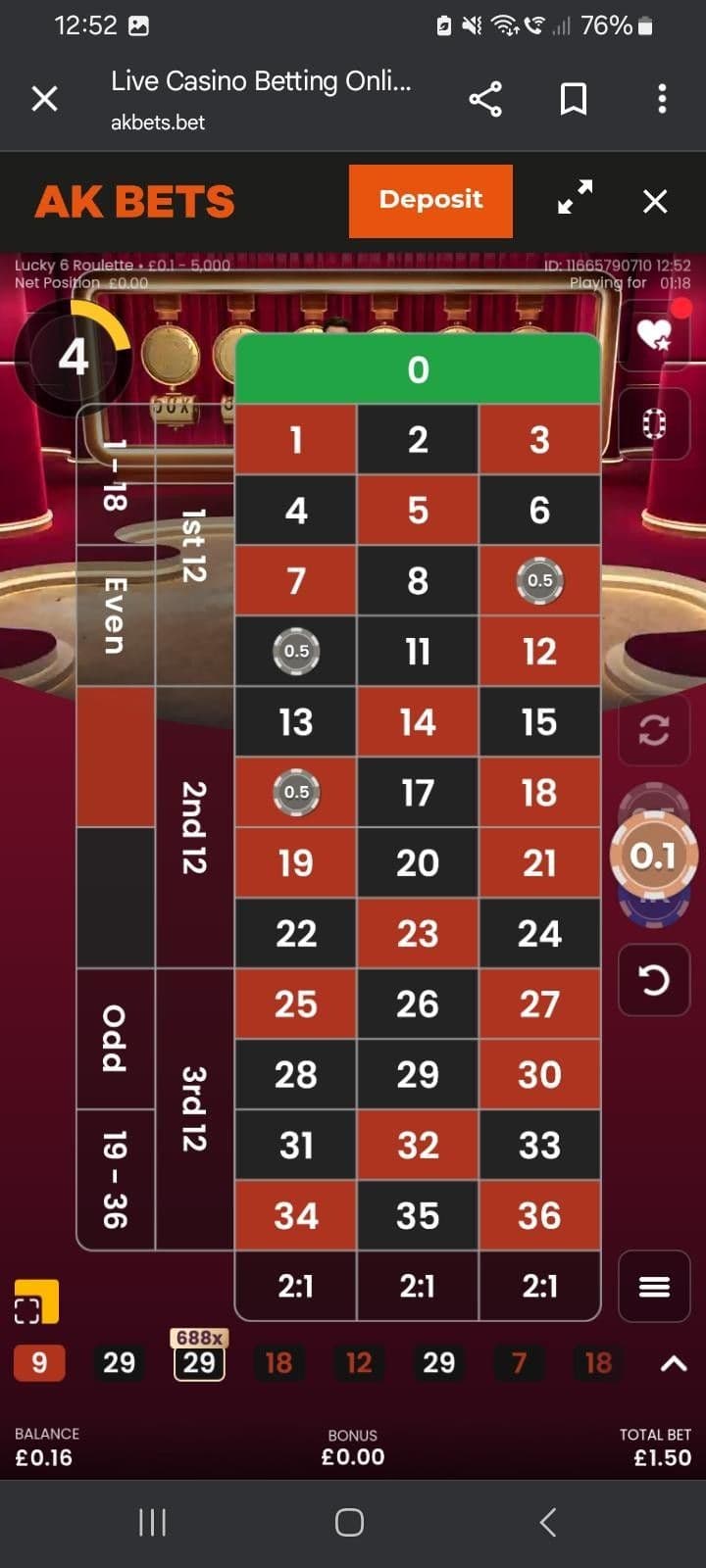 Lucky 6 Roulette for Real Money in the UK Playing Guide