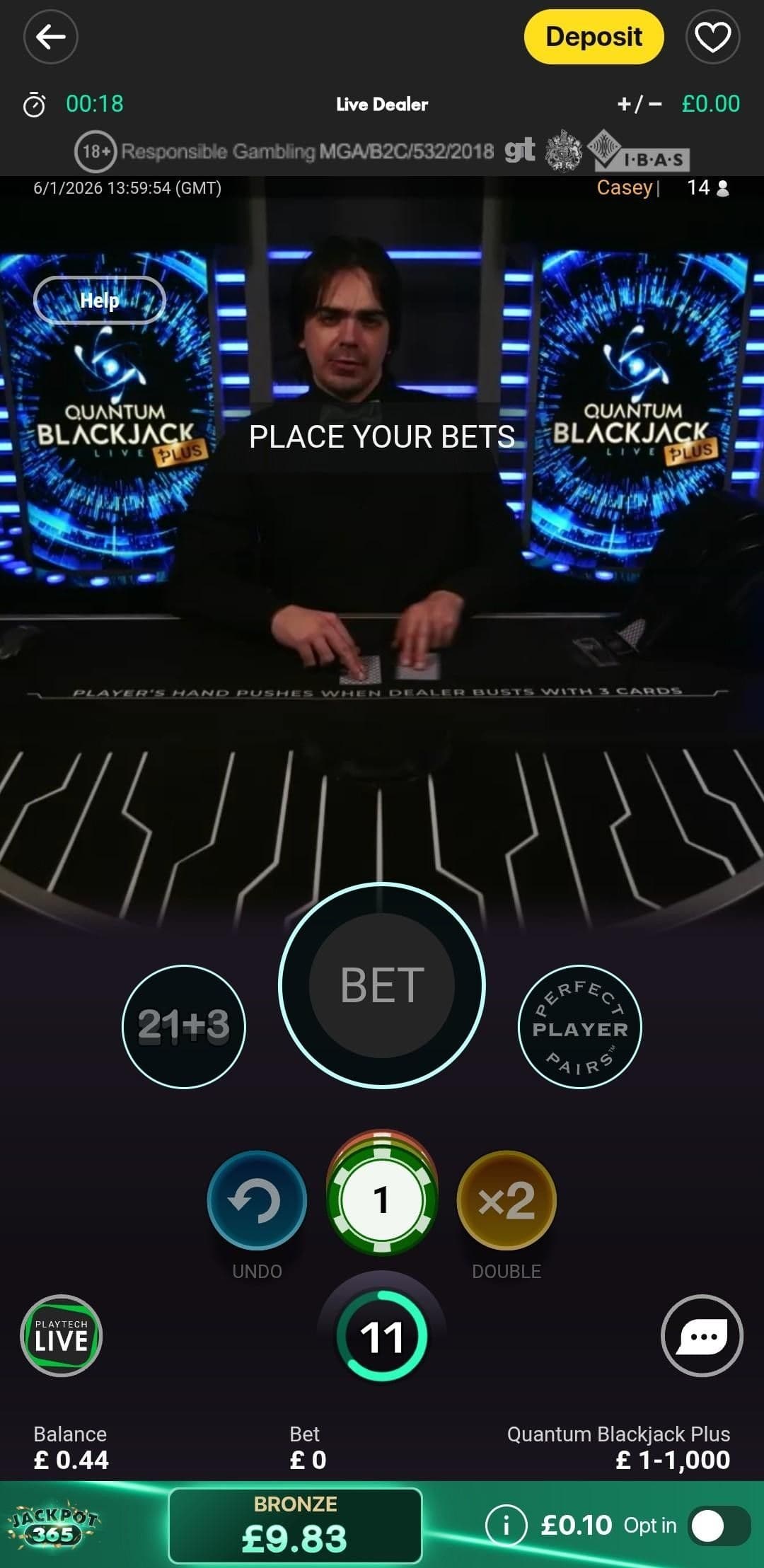 Quantum Blackjack Plus in the UK Playing Guide