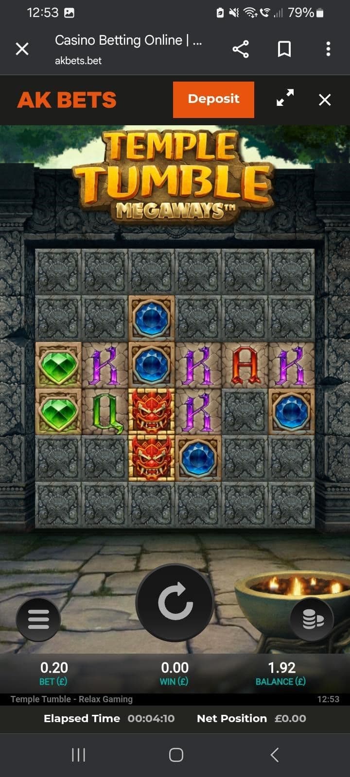 Play & Bank Winnings if in profit.