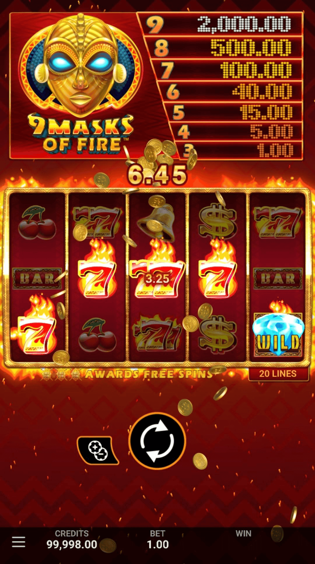 9 Masks of Fire Slot Playing Guide