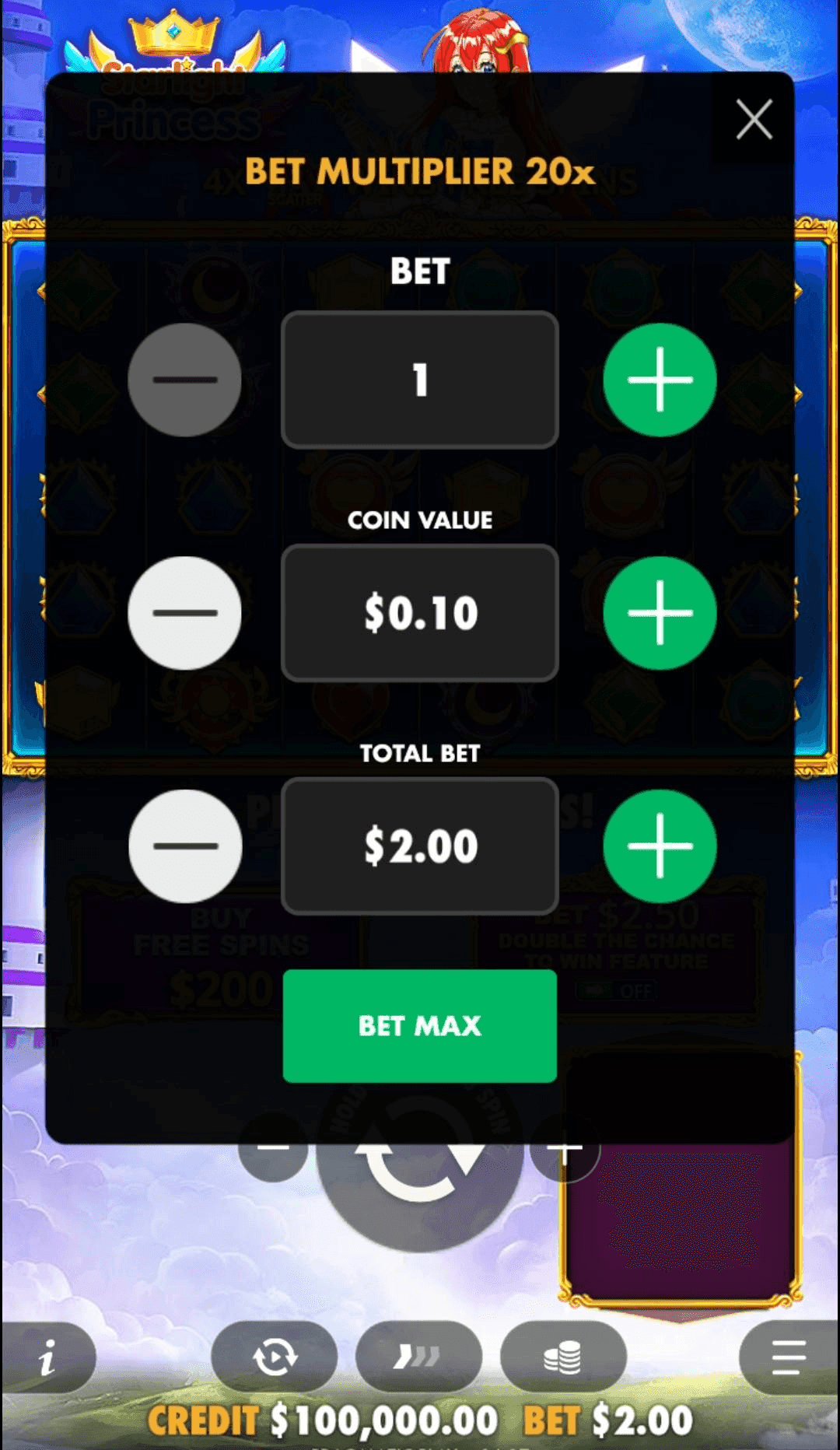 Starlight Princess Slot Playing Guide