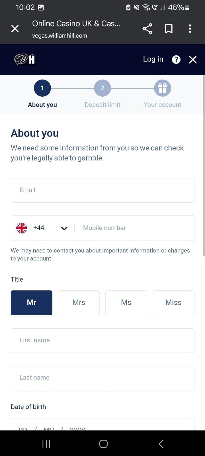 Register Your Account and Verify Age and ID.