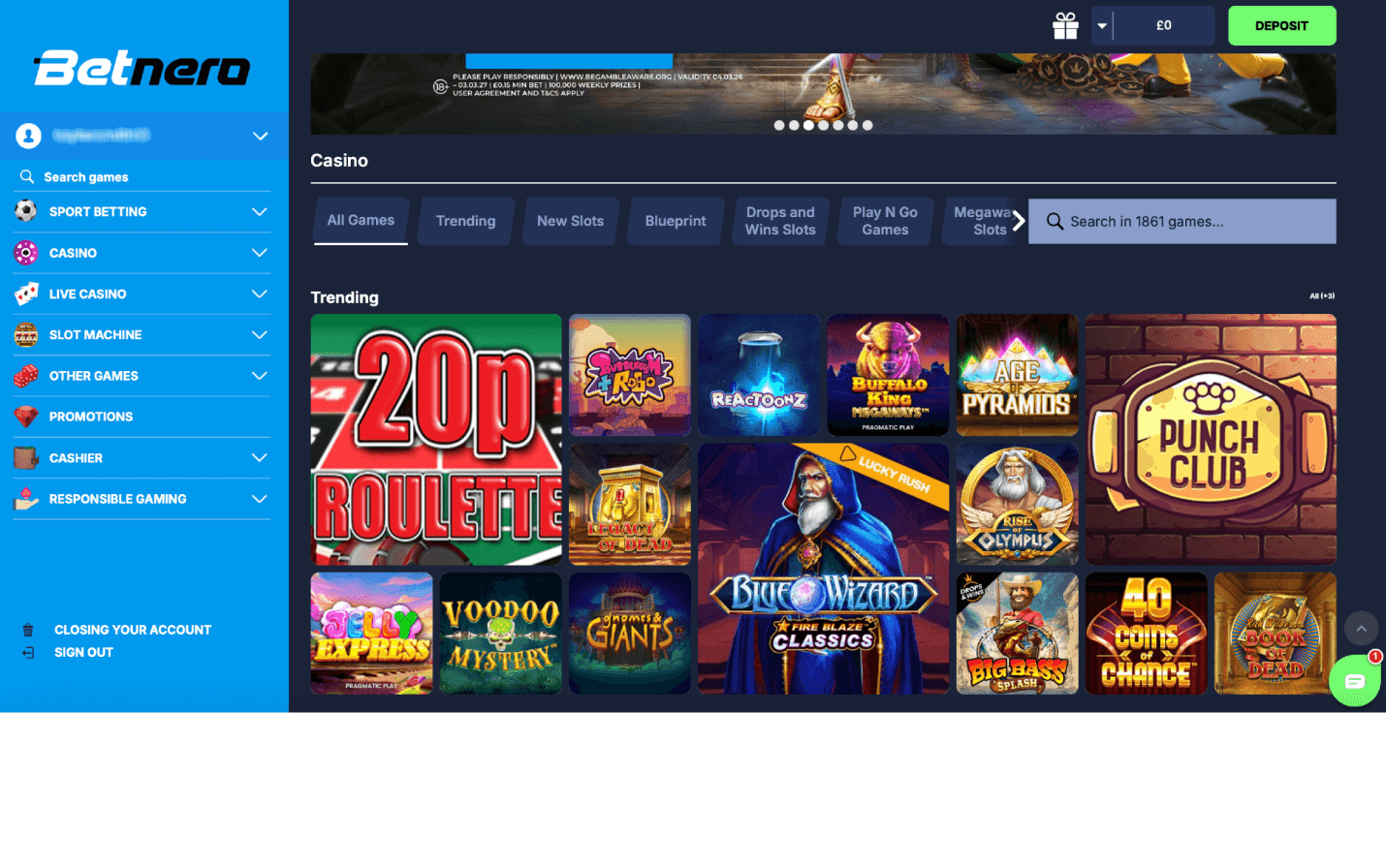 Review of Betnero User Experience & Interface Design