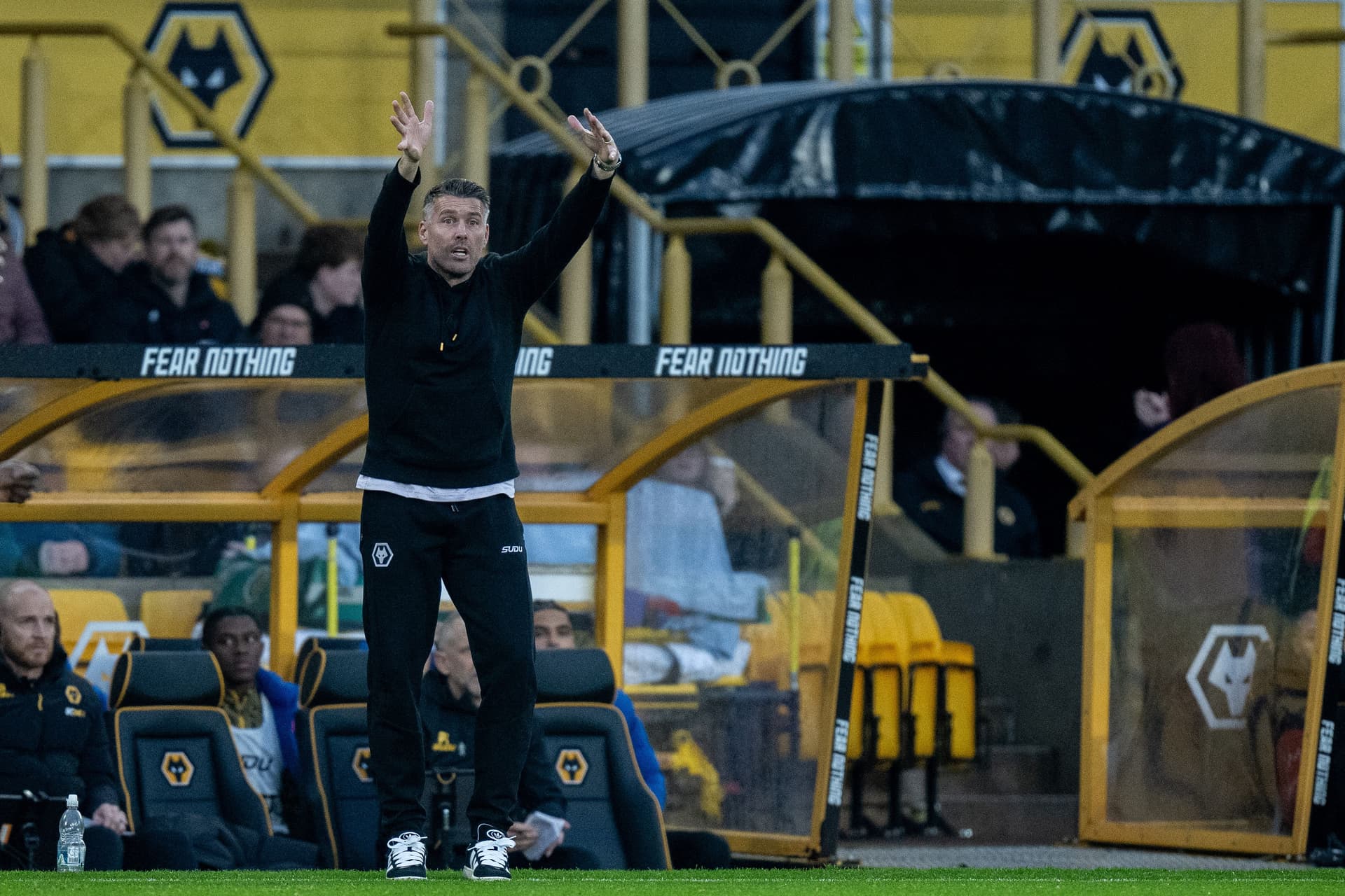 Rob Edwards of Wolverhampton Wanderers F.C. during the Premier League match between Wolverhampton Wanderers and Crystal Palace