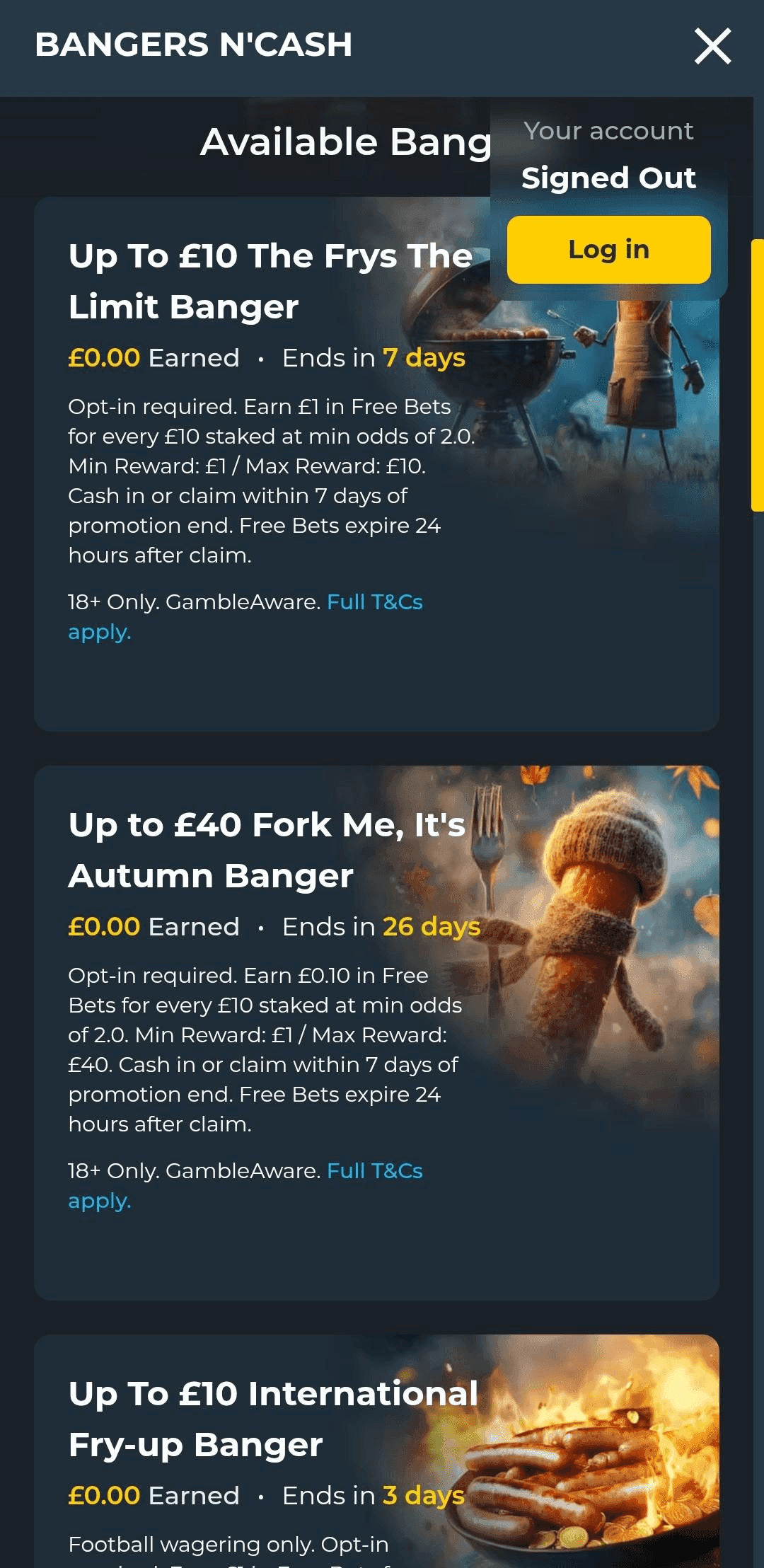 Select Your Banger