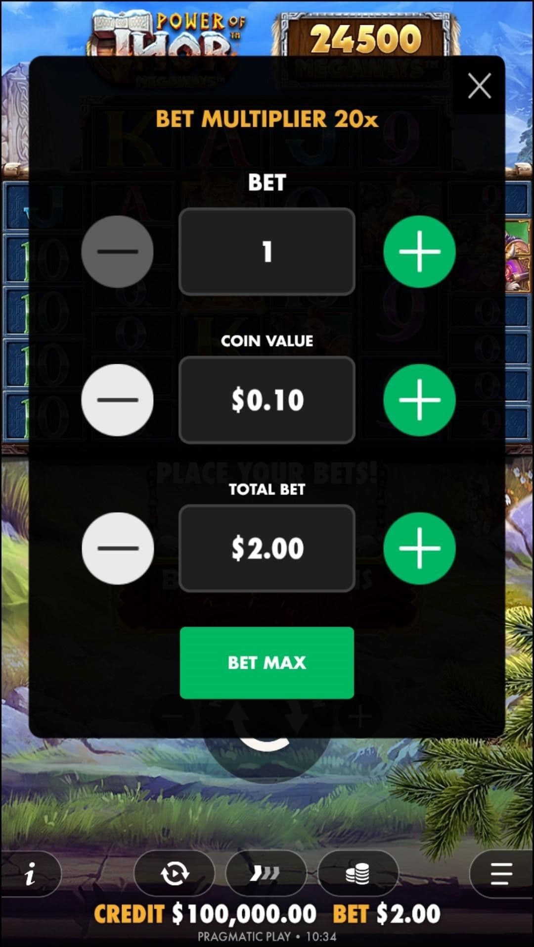 Set Your Bet Power of Thor