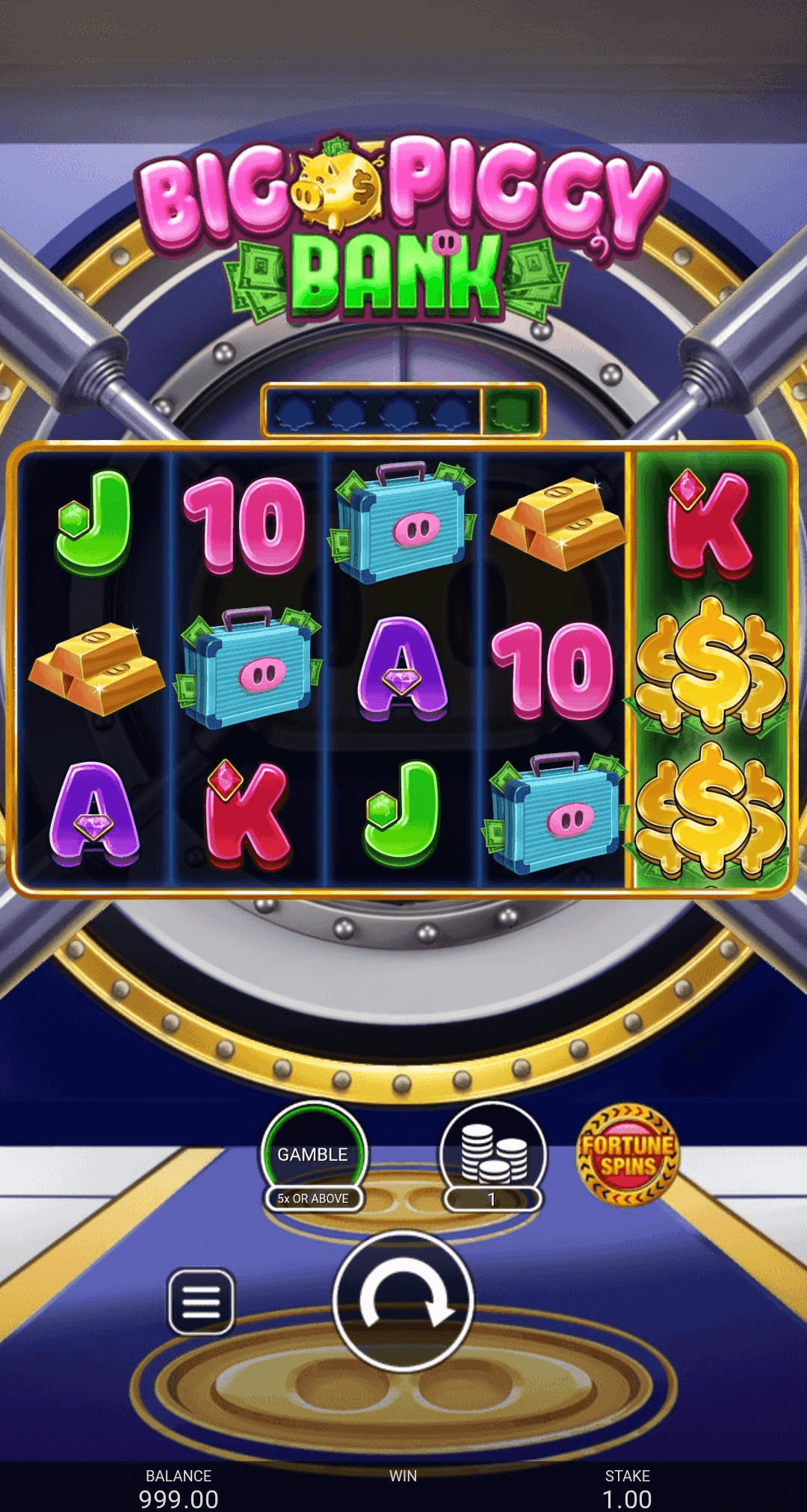 Set Your Bet big piggy bank