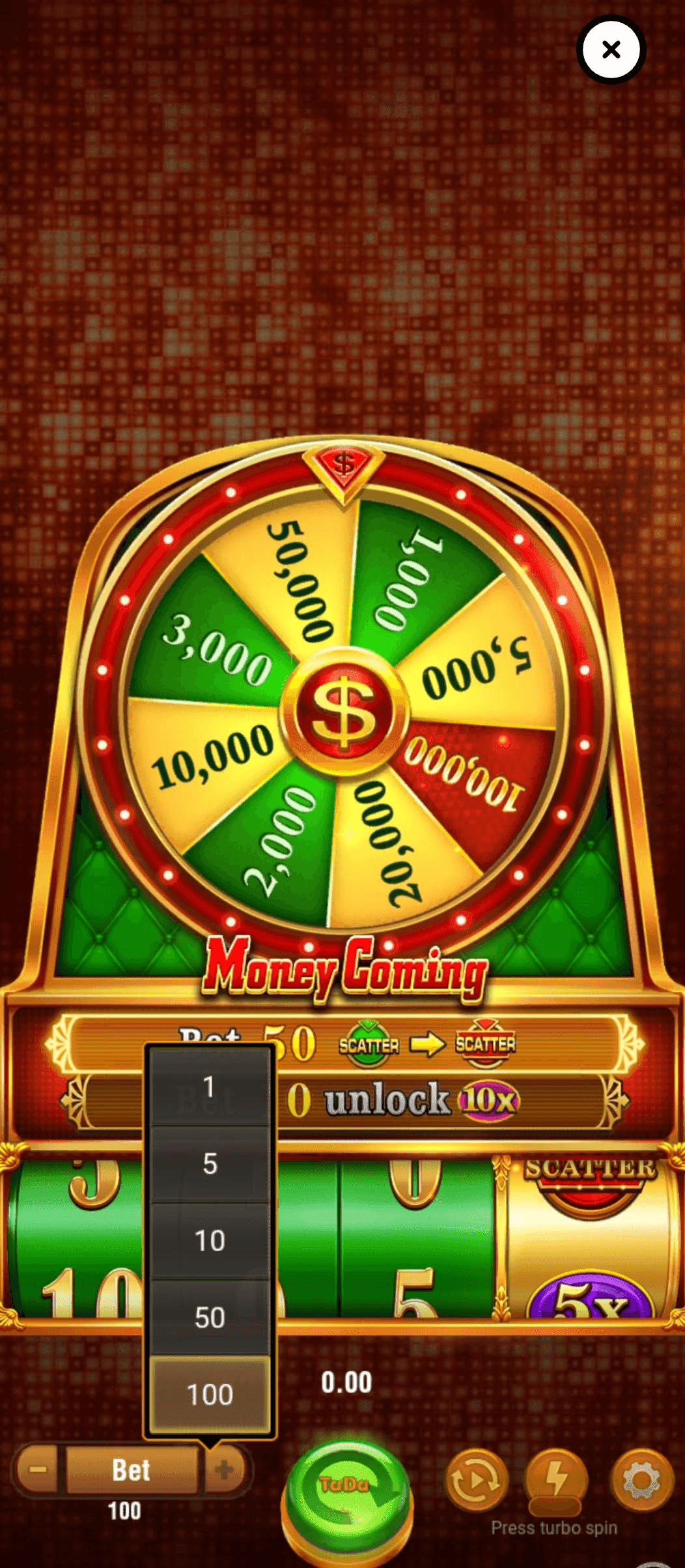 Set your bet and start spinning!