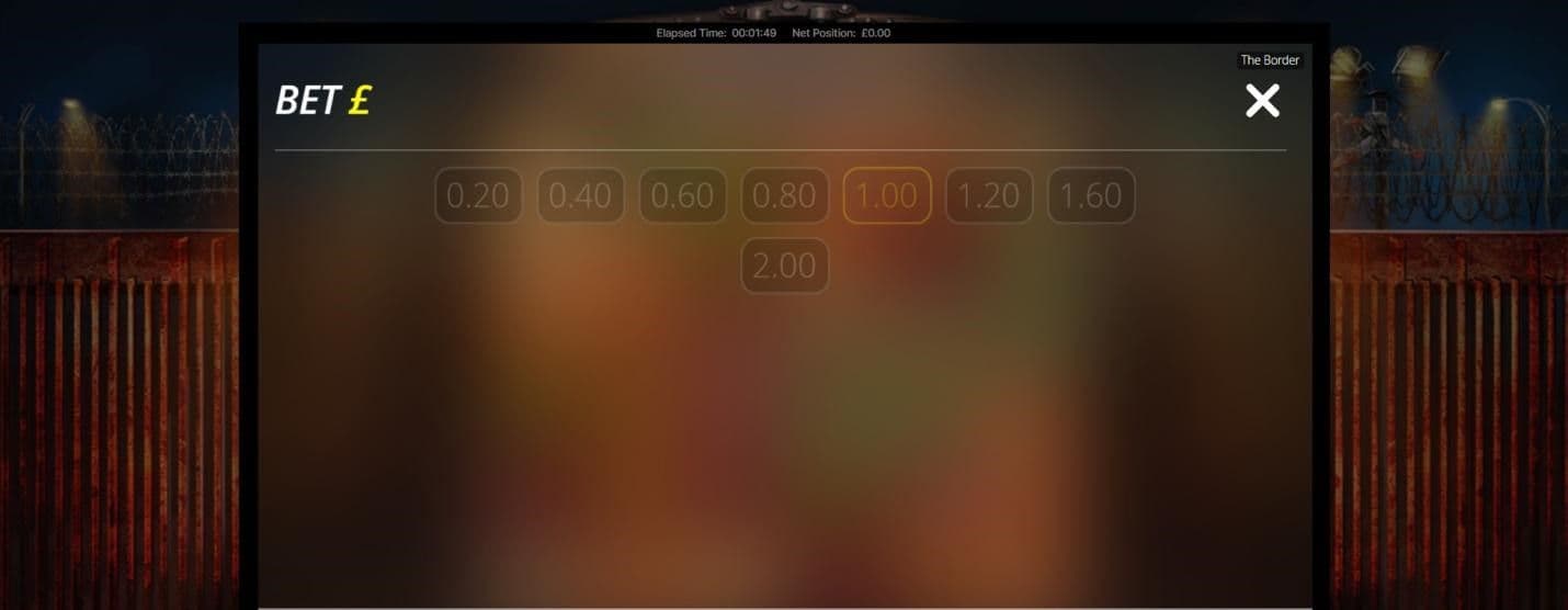 Set your stake in pounds