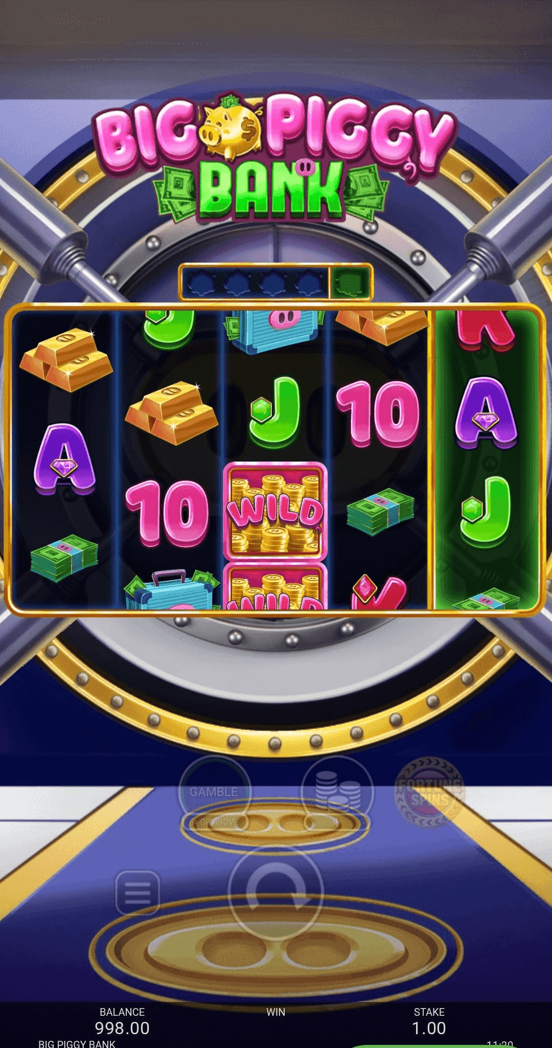 Spin the Reels big piggy bank