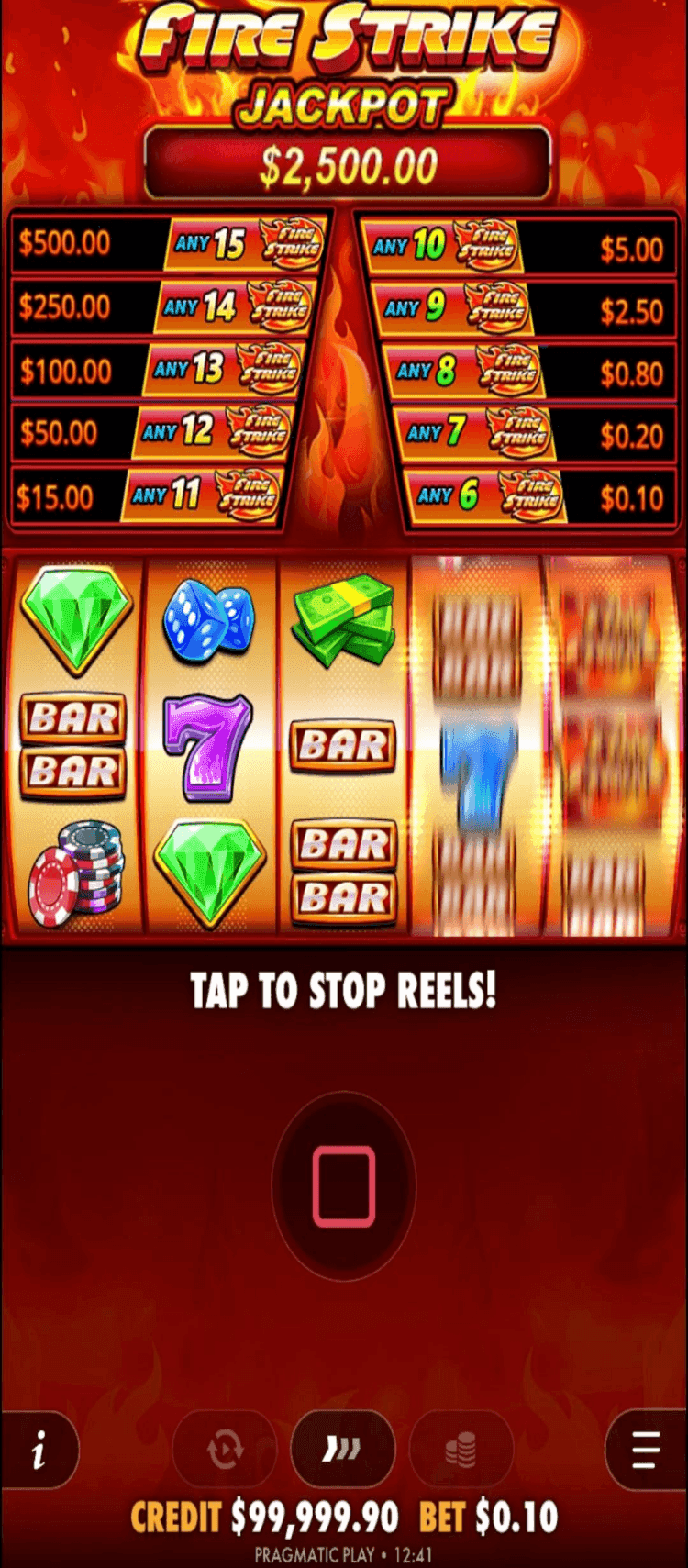 Spin the reels free strike