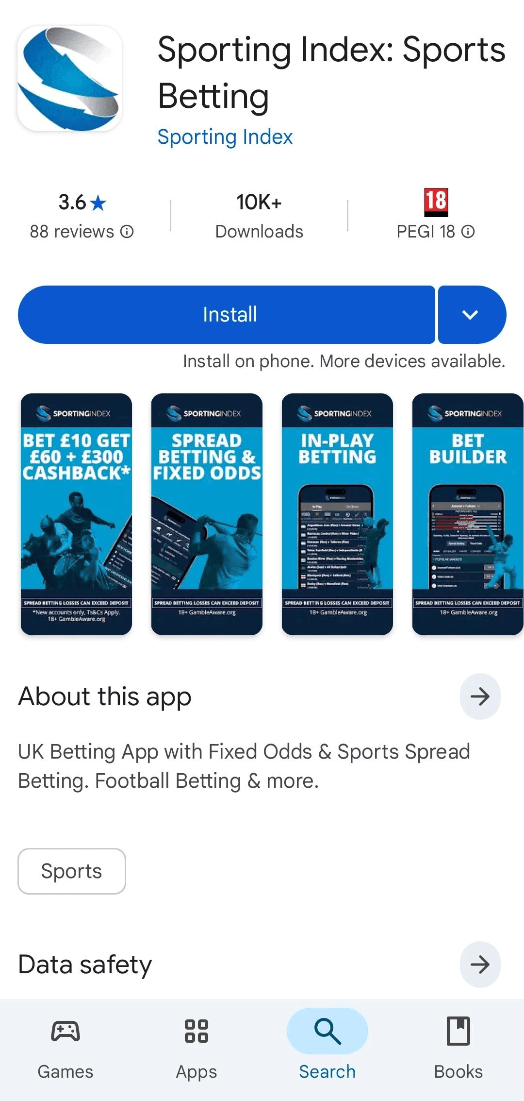 Sporting Index App in the UK Download Guide