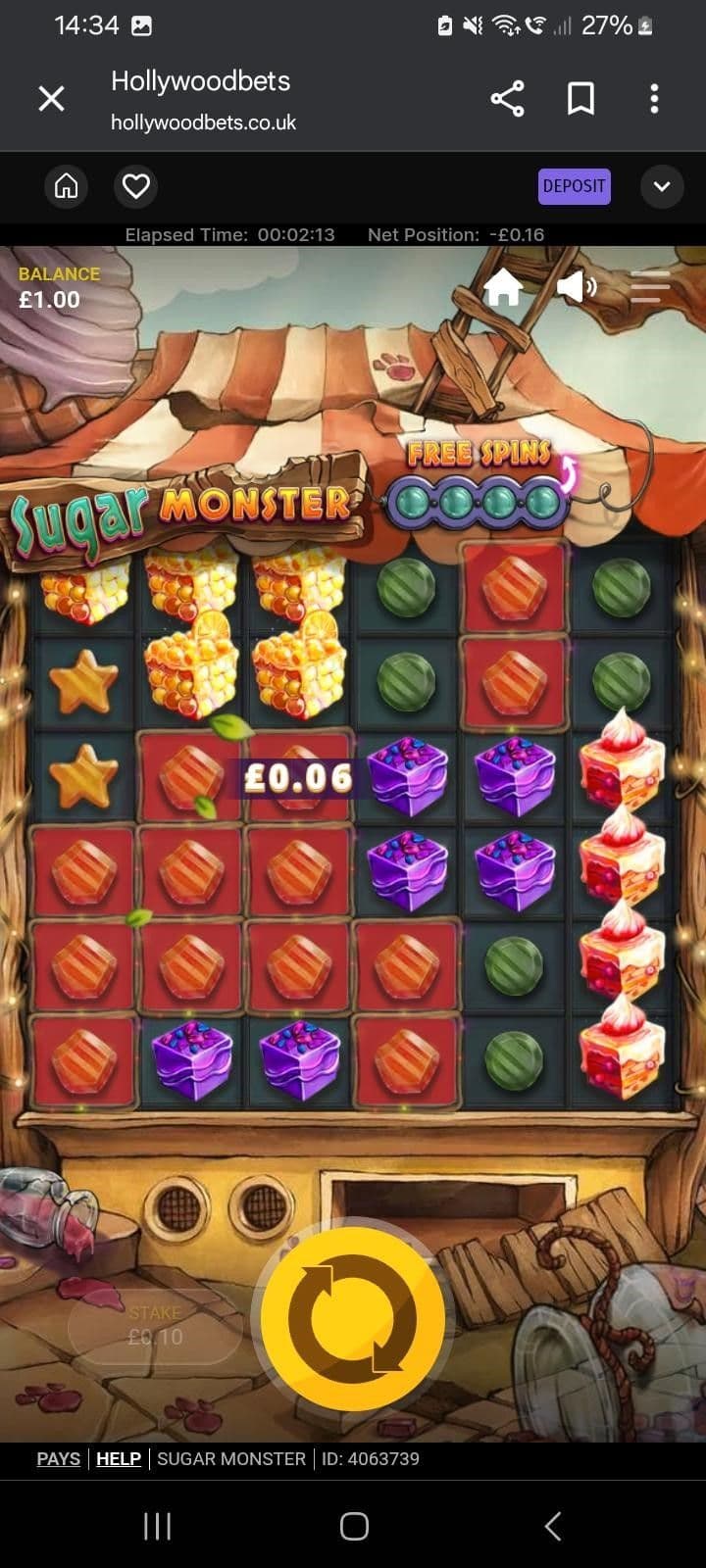 Sugar Monster Slot Bonuses
