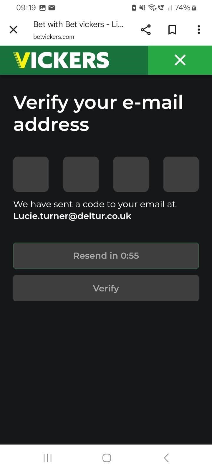 Verify your account!