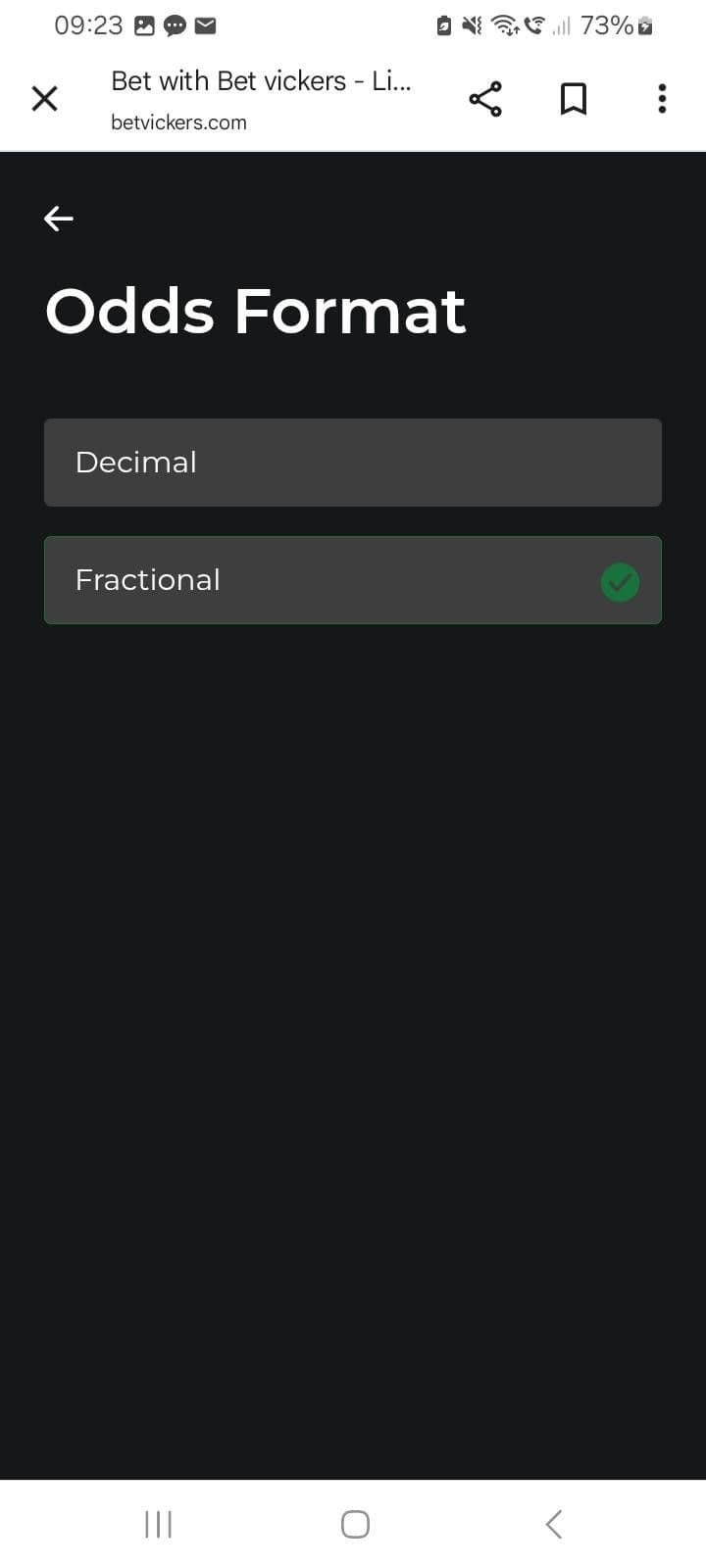 Vickers Bet Sports Betting Odds