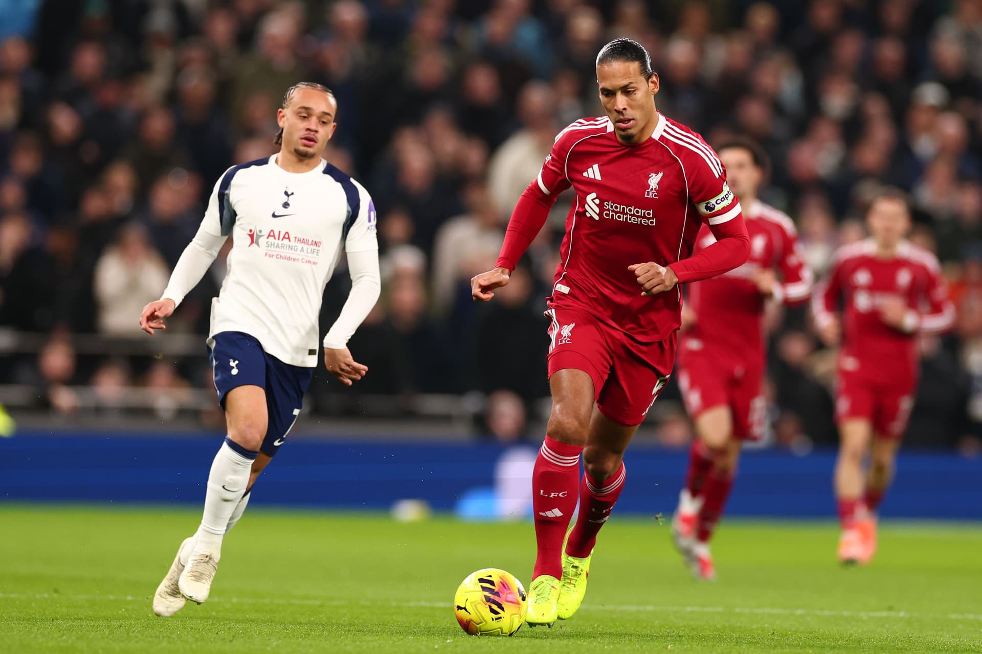 Virgil van Dijk of Liverpool during the Premier League match