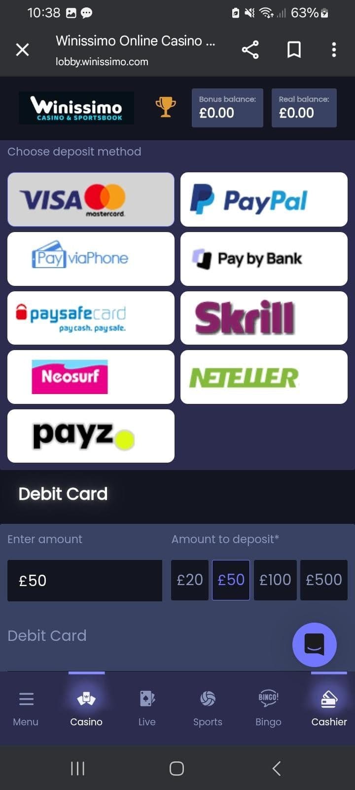 Winissimo Registration Guide