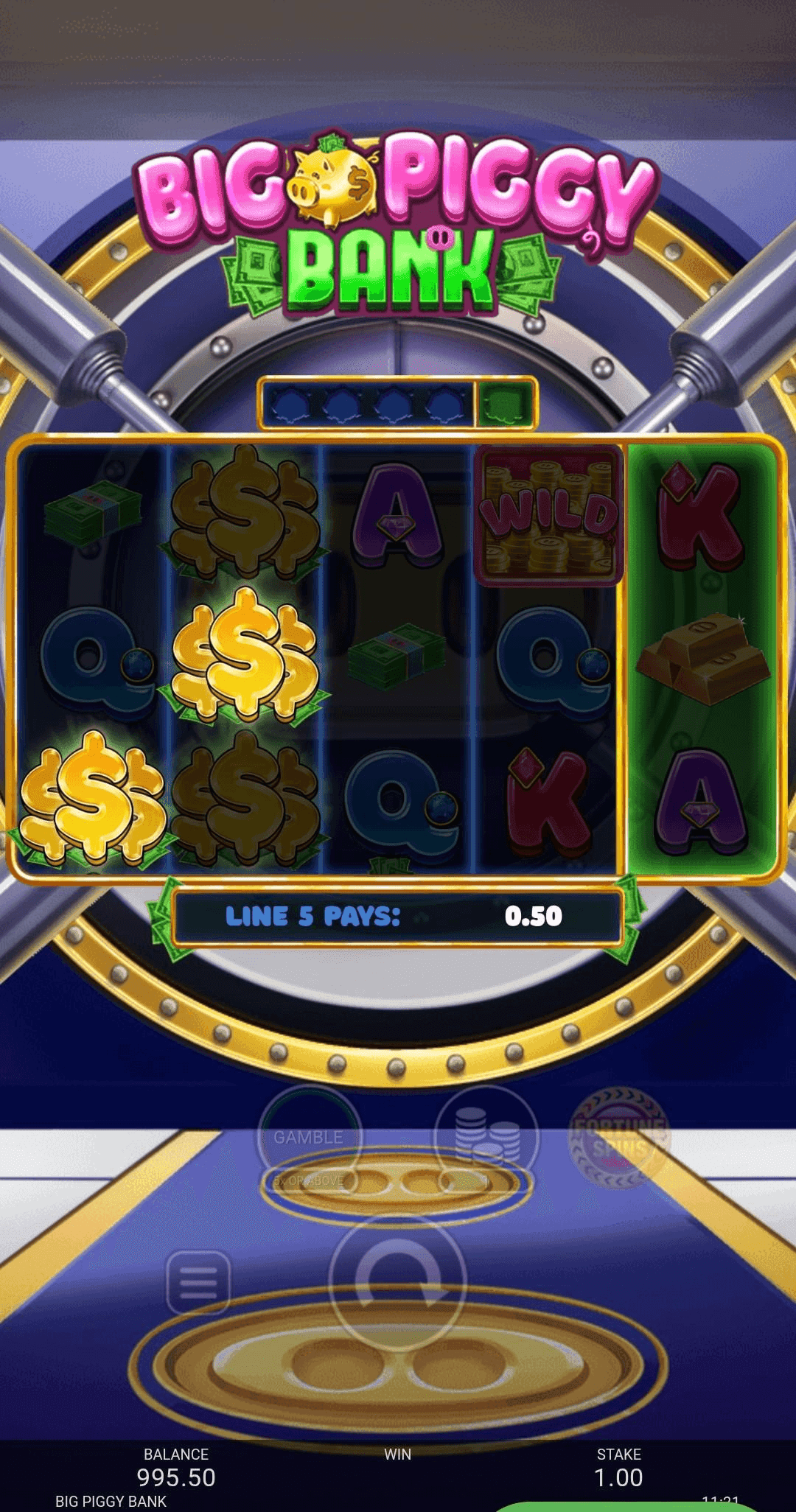 Winning Combinations Big Piggy bank