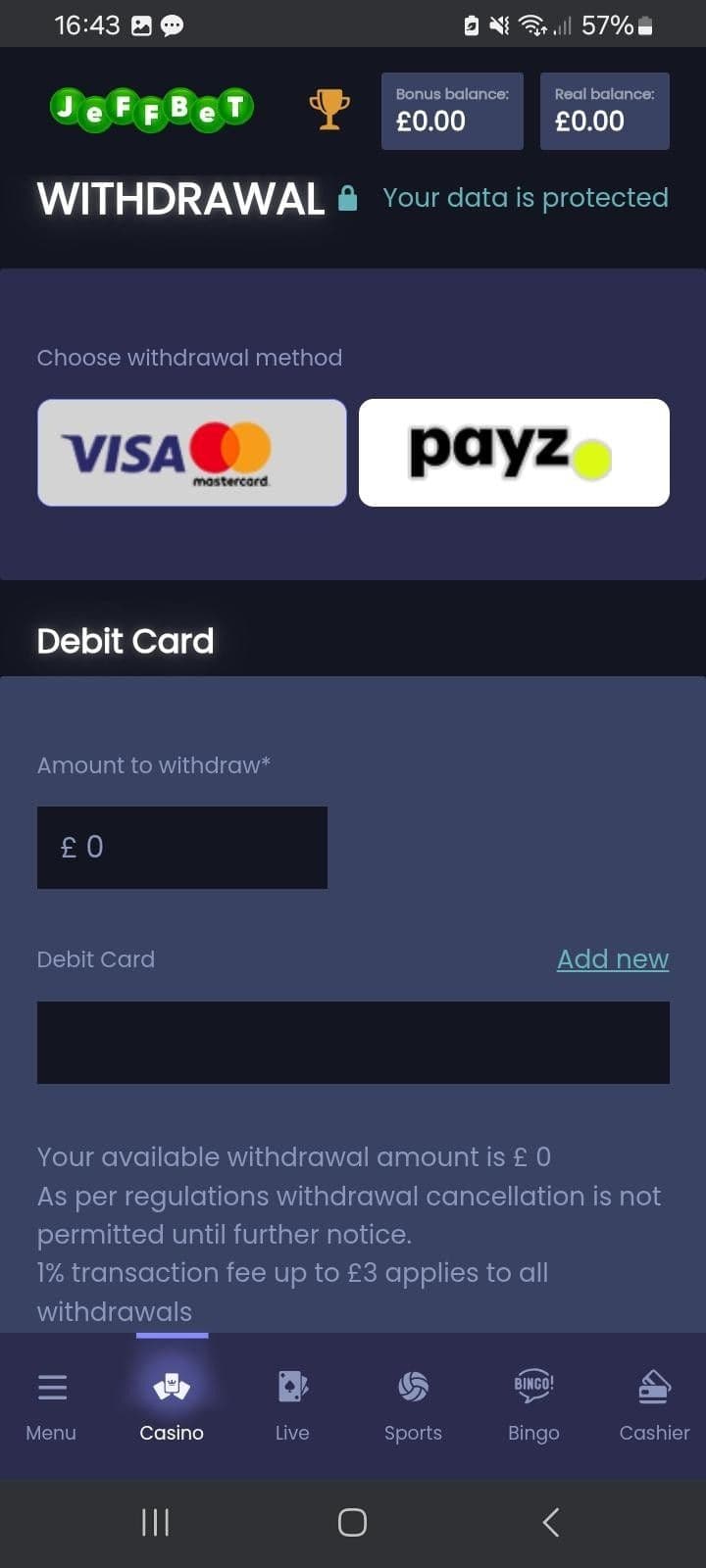 Jeffbet Withdrawal Funds Guide