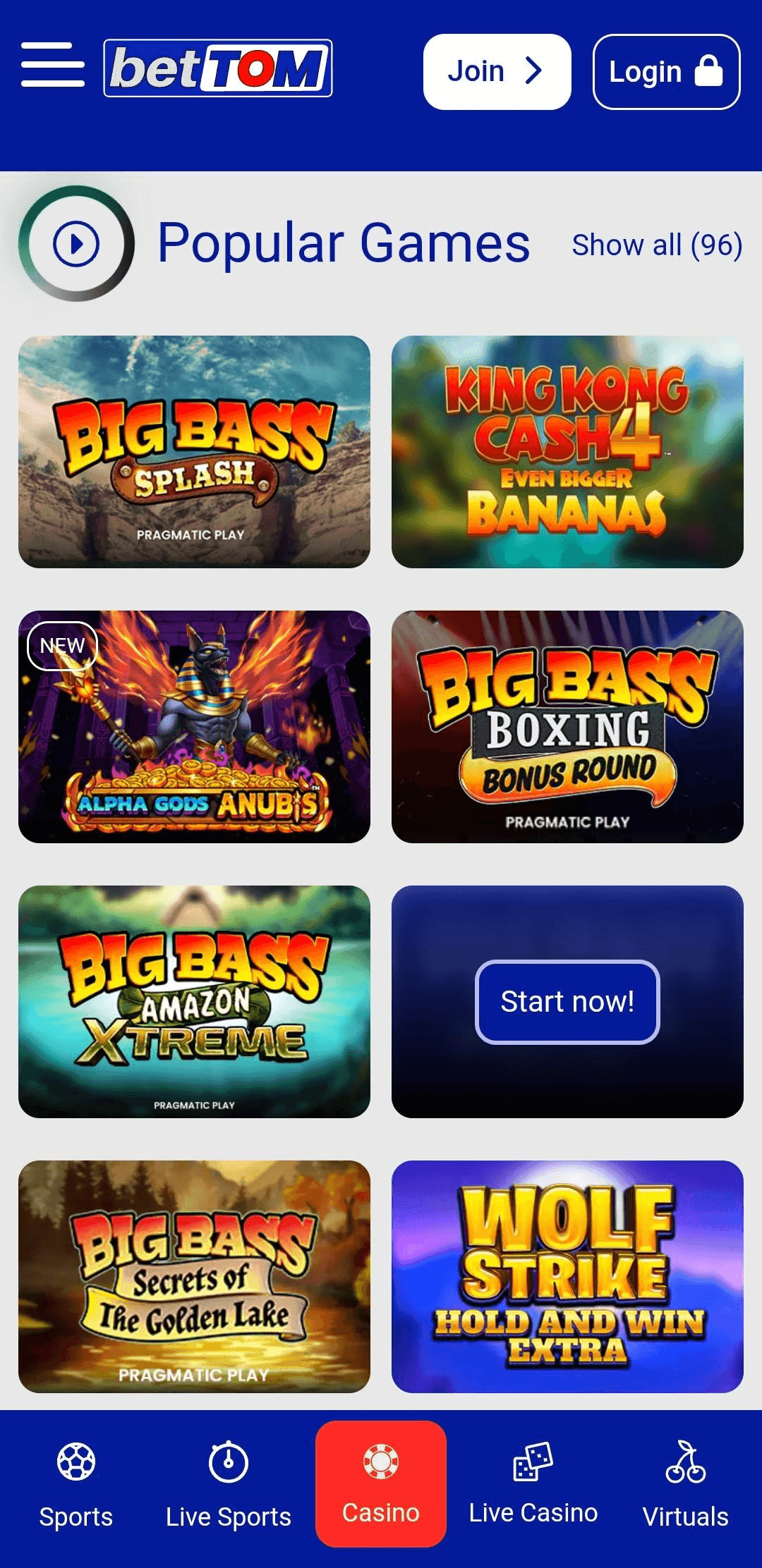 bet tom Casino Game Selection.png