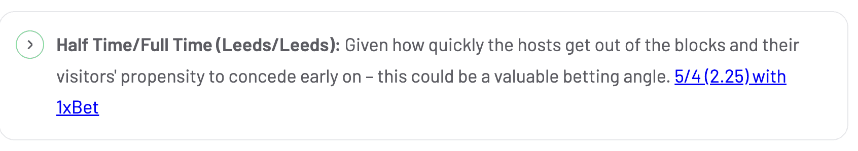 match between Leeds United and Bristol City
